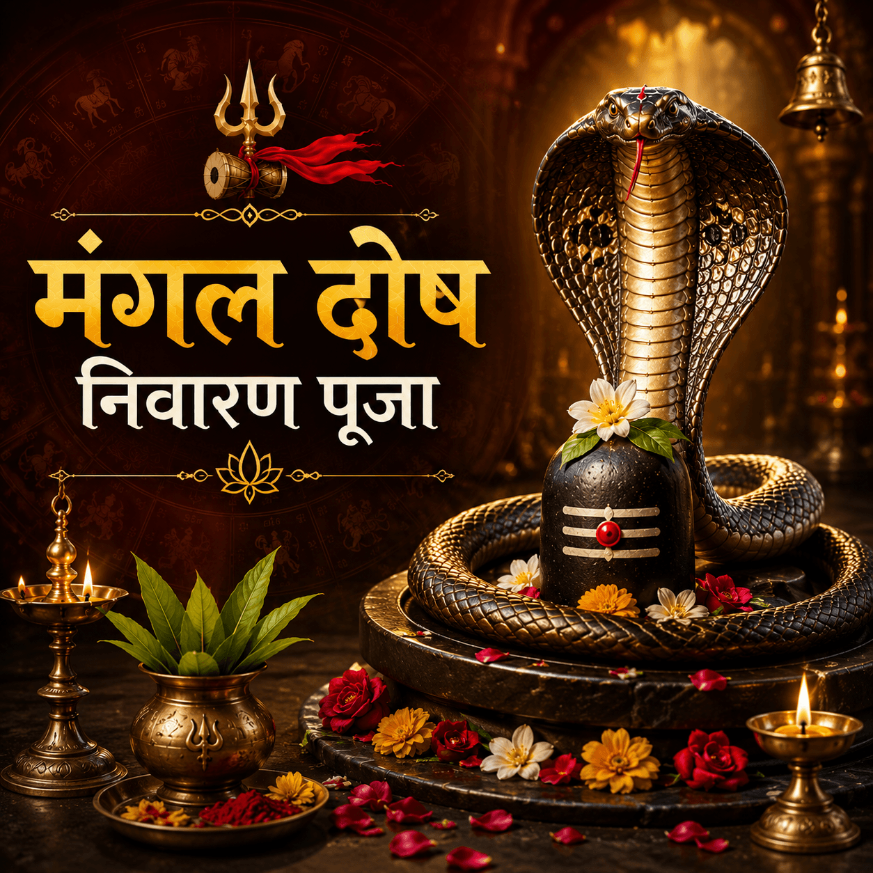 Mangal Dosh Nivaran Puja ritual offering